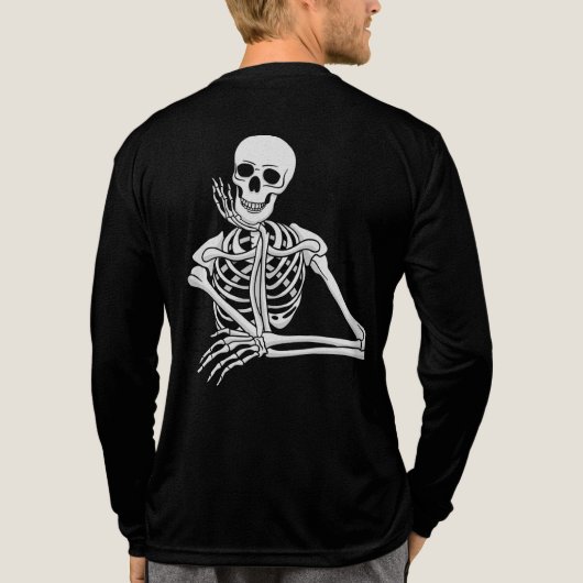 Haunting Vibes Halloween Men’s T-Shirt Tri-Blend Shirt (Rückseite)