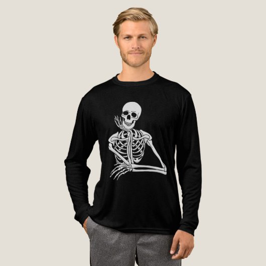 Haunting Vibes Halloween Men’s T-Shirt Tri-Blend Shirt (Volle Vorderseite)