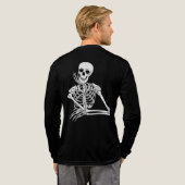 Haunting Vibes Halloween Men’s T-Shirt Tri-Blend Shirt (Voller Rücken)