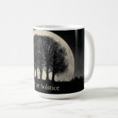 Hauntingly Beautiful Silhouette of Bare Trees Kaffeetasse (VorderseiteRechts)