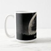 Hauntingly Beautiful Silhouette of Bare Trees Kaffeetasse (Links)