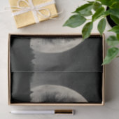 Hauntingly Beautiful Silhouette of Bare Trees Seidenpapier (Geschenk)