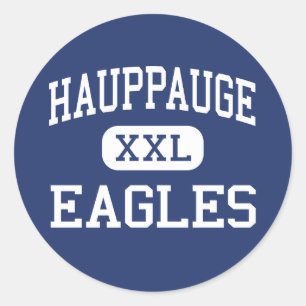 Hauppauge - Eagles - High - Hauppauge New York Runder Aufkleber
