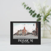 Haupt-Ave. Passaic NJ, 1909 Vintag Postkarte (Stehend Vorderseite)