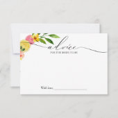 Haupt-Citrus-Brautparty-Ratenkarte Einladung (Vorderseite)