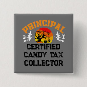 Haupt-Halloween-Steuerbeamter Button