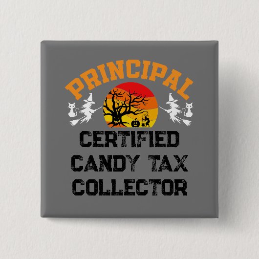 Haupt-Halloween-Steuerbeamter Button (Vorderseite)