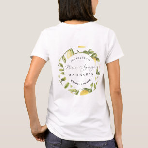 Haupt-Limette-Zitronen-Mittelmeer-Junggesellinnena T-Shirt