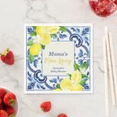 Haupt Sqeeze Blue Tile Lemon Citrus Baby Dusche Serviette (Beispiel)