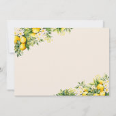 Haupt-Squeeze Citrus Boho Brautparty Foto Einladung (Rückseite)