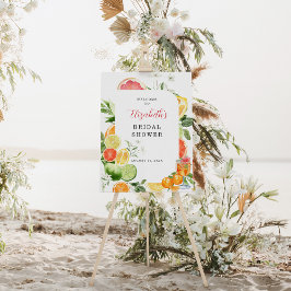 Haupt-Squeeze Citrus Brautparty Begrüßungszeichen