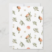 Haupt-Squeeze-Citrus-Brautparty Einladung (Rückseite)