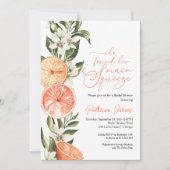 Haupt-Squeeze-Citrus-Brautparty Einladung (Vorderseite)