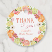 Haupt-Squeeze-Citrus-Brautparty Geschenkanhänger (Vorderseite)