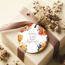 Haupt-Squeeze-Citrus-Brautparty Geschenkanhänger