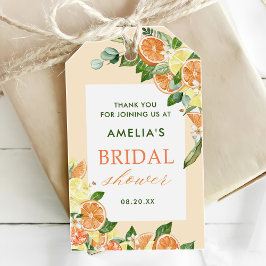 Haupt-Squeeze-Citrus-Brautparty Geschenkanhänger