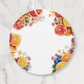 Haupt-Squeeze-Citrus-Brautparty Geschenkanhänger (Rückseite)