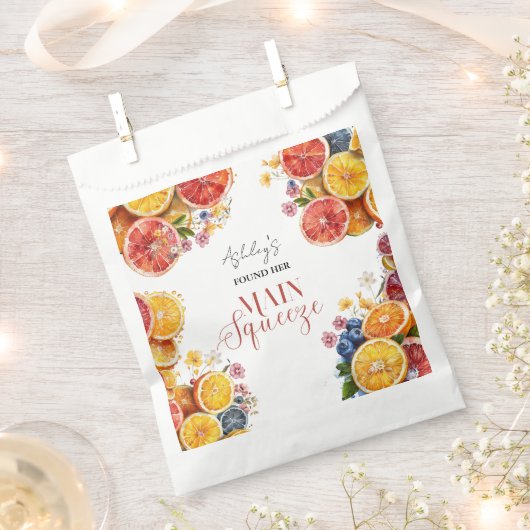 Haupt-Squeeze-Citrus-Brautparty Geschenktütchen (Ausgeschnitten)