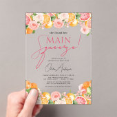 Haupt-Squeeze Citrus Brautparty Orange Acryleinladungen (Insitu (Handheld))