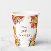 Haupt-Squeeze-Citrus-Brautparty Pappbecher (Vorderseite)