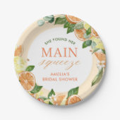 Haupt-Squeeze-Citrus-Brautparty Pappteller (Vorderseite)