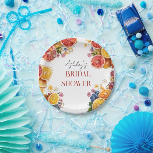 Haupt-Squeeze-Citrus-Brautparty Pappteller (Party)