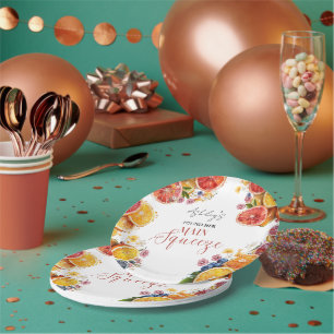 Haupt-Squeeze-Citrus-Brautparty Pappteller