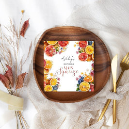 Haupt-Squeeze-Citrus-Brautparty Serviette