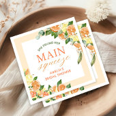 Haupt-Squeeze-Citrus-Brautparty Serviette