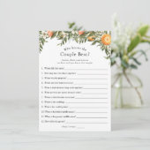 Haupt Squeeze Citrus, der das Paar beste Spiel ken Einladung (Stehend Vorderseite)