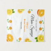 Haupt-Squeeze Citrus Lemon Brautparty Background Wandteppich (Vorderseite (Horizontal))