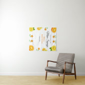 Haupt-Squeeze Citrus Lemon Brautparty Background Wandteppich (Beispiel (Horizontal))