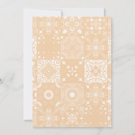 Haupt-Squeeze Citrus Orange Summer Brautparty Einladung (Rückseite)