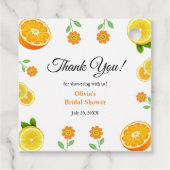 Haupt-Squeeze Citrus Summer Lemon Brautparty Geschenkanhänger (Rückseite)