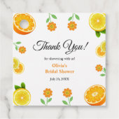 Haupt-Squeeze Citrus Summer Lemon Brautparty Geschenkanhänger (Vorderseite)