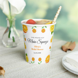 Haupt-Squeeze Citrus Summer Lemon Brautparty Pappbecher