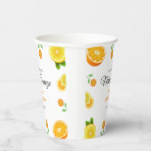 Haupt-Squeeze Citrus Summer Lemon Brautparty Pappbecher (Rechts)