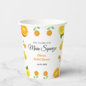 Haupt-Squeeze Citrus Summer Lemon Brautparty Pappbecher (Vorderseite)