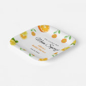 Haupt-Squeeze Citrus Summer Lemon Brautparty Pappteller (Gewinkelt)