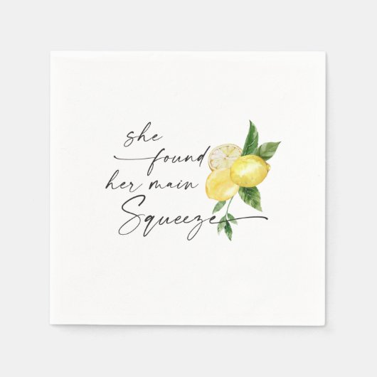 Haupt-Squeeze-Cocktail Napkin Serviette (Vorderseite)