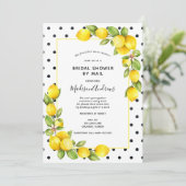Haupt-Squeeze-Lemon-Brautparty per Mail Einladung (Stehend Vorderseite)