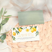 Haupt-Squeeze Lemon Brautparty Rezept Begleitkarte