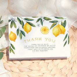 Haupt Squeeze Lemon Brautparty Vielen Dank Dankeskarte