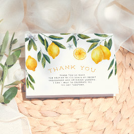 Haupt Squeeze Lemon Brautparty Vielen Dank Dankeskarte