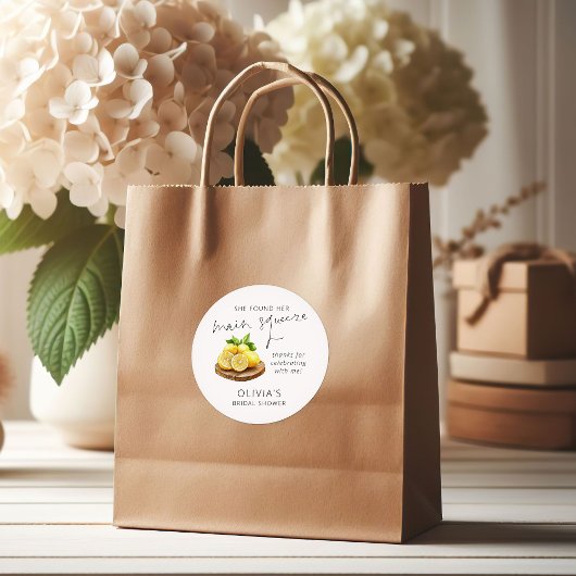 Haupt Squeeze Lemon Brautparty Vielen Dank Runder Aufkleber