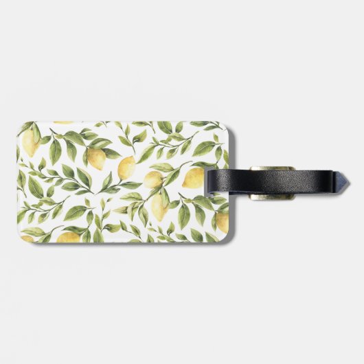 Haupt-Squeeze Lemon Mittelmeer-Brautparty-Tasche Gepäckanhänger (Rückseite horizontal)