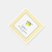 Haupt Squeeze Lemon modernes Brautparty Serviette (Ecke)