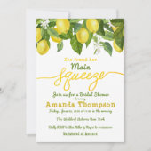 Haupt Squeeze Lemon Theme Wedding Brautparty Einladung (Vorderseite)