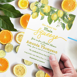 Haupt Squeeze Lemon Theme Wedding Brautparty Einladung