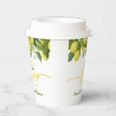 Haupt Squeeze Lemon Theme Wedding Brautparty Pappbecher (Rechts)